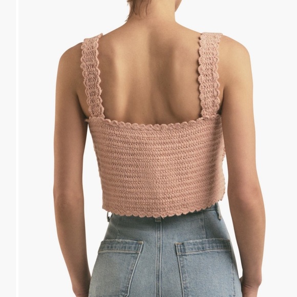 Favorite Daughter The I’m Cute Crochet Tank - Picture 2 of 2